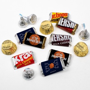 105 Pcs Basketball Party Candy Favors Chocolate Mix Let the Madness Begin (1.75 lbs, Approx. 105 Pcs) - By Just Candy - 1 of 2
