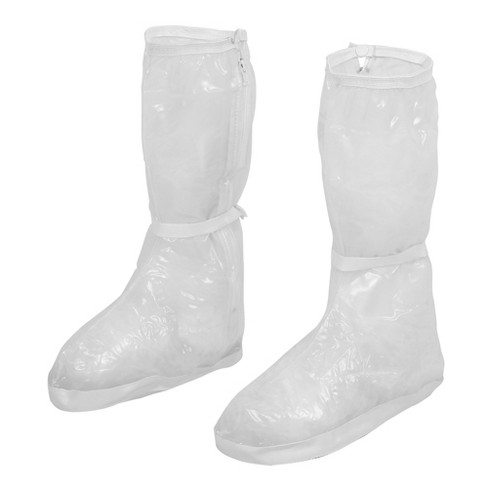 Unique Bargains Unisex Waterproof Reusable Rain Shoe Covers Ankle High Top  Boots Non-slip Pair : Target