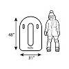 Winter Sno-Racer Toboggan Snow Sled by CocoNut Outdoor, 48" Inflatable Tube - 2 of 3