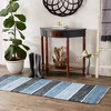 Design Imports Denim Color Block Cotton Chindi Rug 2Ft 3Inx6Ft - 3 of 4