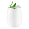 Smarty Had A Party 12 oz. White w/ Silver Stemless Plastic Wine Glasses - 64 pcs - 2 of 4