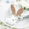 C&F Home Natural Bunny Ears Napkin Rings Set of 4 - 3 of 3