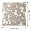 Elerevyo Women's Floral Contrast Color Silk Feeling Satin Square Scarves Bandanas 35.4" X 35.4" - 3 of 4