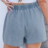 Women's Casual Chic Denim Shorts with Drawstring Waist - Cupshe - 3 of 4