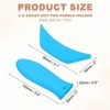 Unique Bargains Silicone Hot Assist Frying Cookware Pan Pot Handle Holders 2 Pcs - 2 of 4