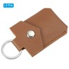 Unique Bargains Portable Genuine Leather Key Rings 2 Pcs - 3 of 4