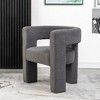KINWELL 28" Wide Boucle Upholstered Square Armchair - 4 of 4