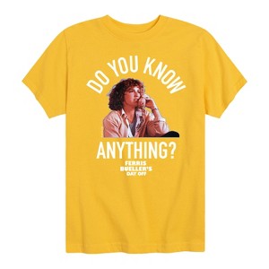 Boys' - Ferris Bueller's Day Off - Do You Know Anything Short Sleeve Graphic T-Shirt - 1 of 4