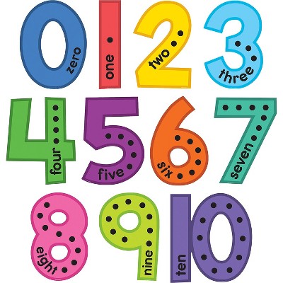 Teacher Created Resources Colorful Jumbo Numbers Bulletin Board Set 11 Pieces (TCR9123)