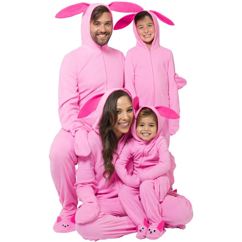 A Christmas Story Family Pajamas Ralphie Pink Bunny Matching Onesie Pink, 4 of 5