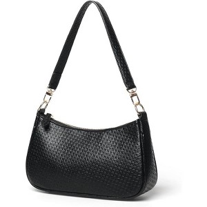 Clutch Tote Handbags with 2 Removable Straps and Zipper Closure Crossbody Bags Shoulder Purse Handbag for Women - 1 of 4
