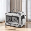 36-Inch Soft Dog Crate, Collapsible Portable for Indoor Outdoor Use - Secure Kennel with Zippers for Home, Car, Travel Camping - 2 of 4
