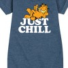 Girls' - Garfield - Just Chill Graphic Short Sleeve Fleece Dress - 2 of 4