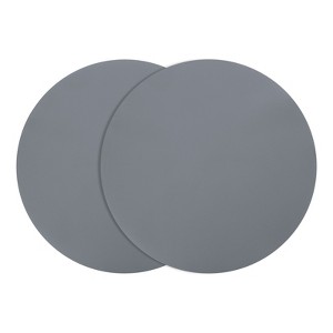 Unique Bargains Silicone Microwave Dishwasher Safe Heat Resistant Oven Mat 2 Pcs - 1 of 4