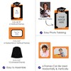 Big Dot of Happiness Orange Graduation Party Centerpieces - 4x6 Picture Display - Paper Photo Frames - Set of 12 - 3 of 4