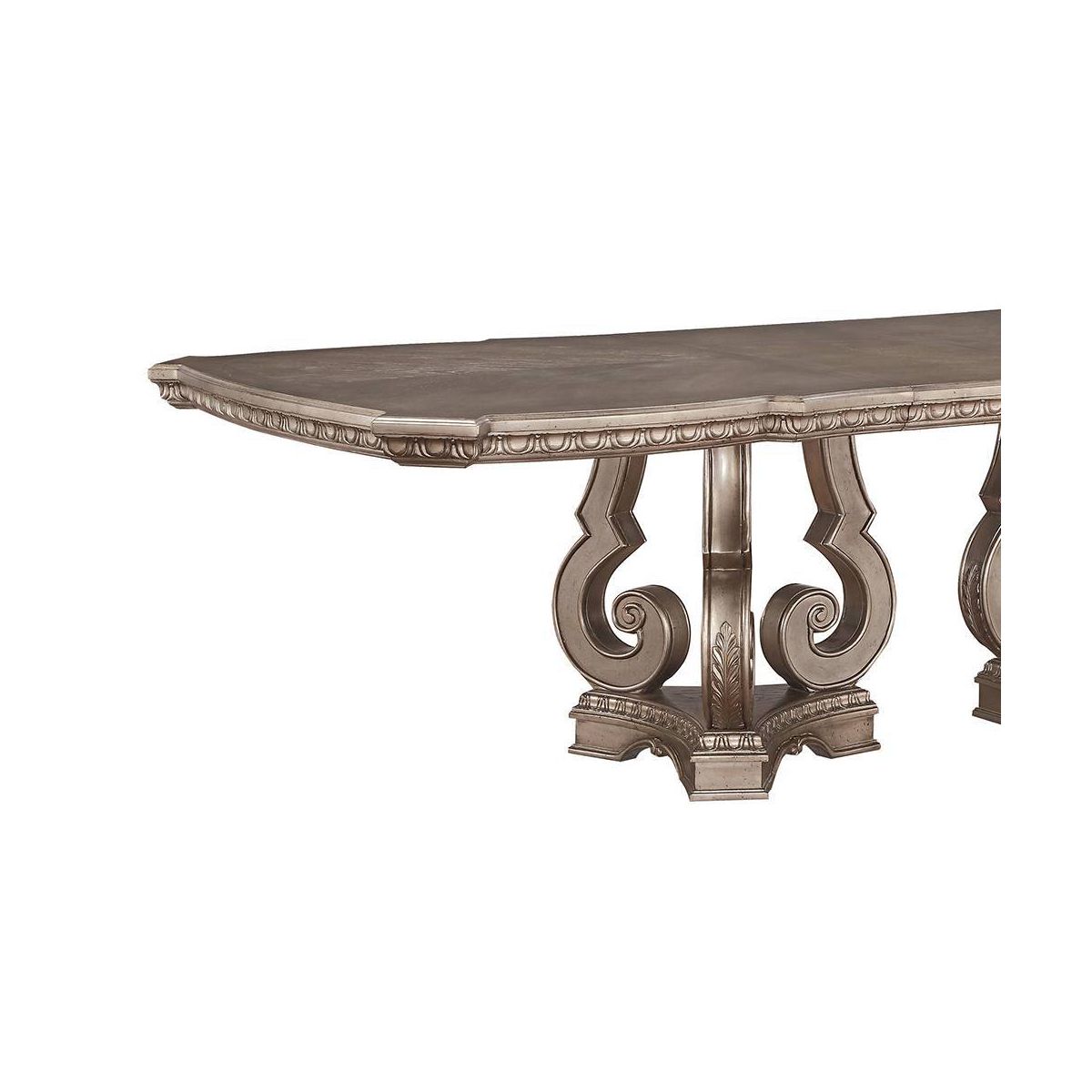 Northville 76~112" Dining Tables Antique Silver - Acme Furniture - thumbnail 3