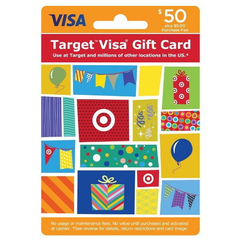 Visa Gift Card - $50 + $5 Fee : Target