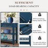 PAGED 42" Mid-Century Console Table with 2 Drawers & 2-Tier Shelves, Solid Wood Entryway Table, Entryway Sofa Table for Living Room - 2 of 4