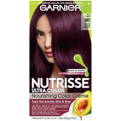 Garnier Nutrisse Ultra Color Nourishing Color Creme Br1 Deepest Intense Burgundy