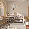 Whisen Kids Toy Storage Organizer, Toy Organizer, Kids Bookshelf with 2 Tier Bookshelf, Toy Storage with 12 Toy Bins - 2 of 4