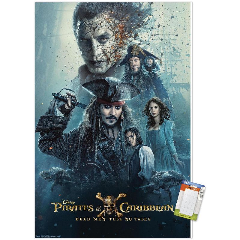 Trends International Disney Pirates of the Caribbean: Dead Men Tell No Tales - One Sheet Unframed Wall Poster Prints, 1 of 7