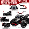 12V Kids Electric 3-Wheel Ride-On Car with Parent Remote Control, 2x55W Motors, 2 Speeds, LED Lights, Music, USB, Suspension & EVA Tires - 2 of 4