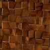 Olivia & May 12"x36" Mango Wood Geometric Handmade 3D Cube Inspired Panel Wall Decor Brown - 4 of 4