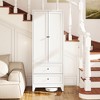 72" Kitchen Pantry Storage Cabinets with Drawers, Kitchen Cupboard Metal Food Pantry Cabinet with Adjustable Shelves - 4 of 4
