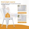 BestMassage Metal Dining Chairs Metal Chair for Indoor Outdoor Chairs Perfect for Restaurants - 4 of 4