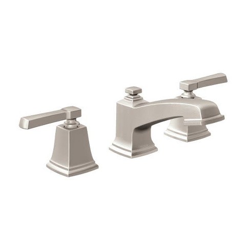 Moen T6220 Boardwalk Widespread Bathroom Faucet With Metal Pop Up