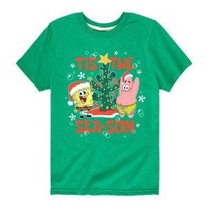 Boys' - SpongeBob SquarePants - Tis The Season Short Sleeve Graphic T-Shirt - 1 of 4