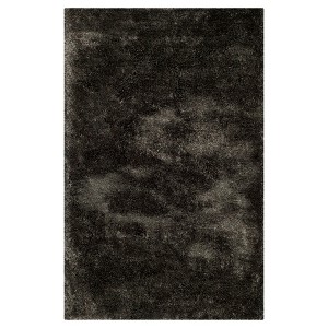 Charcoal Solid Tufted Area Rug - (5