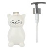 LunaLulinlk White Ceramic Cat Liquid Soap Pump/Lotion Dispenser - 2 of 4
