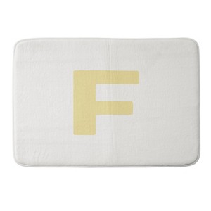 Deny Designs April Lane Art Block Monogram Memory Foam Bath Mat - 1 of 4