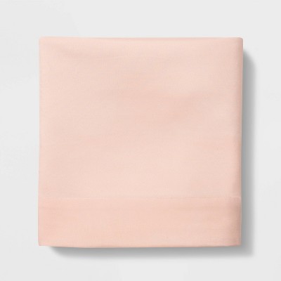 Photo 1 of 2 OF- Twin Solid Flat Sheet Separates Pink - Pillowfort 