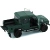Land Rover Defender 110 Pickup Truck Green with Extra Wheels 1/64 Diecast Model Car by BM Creations - 3 of 3