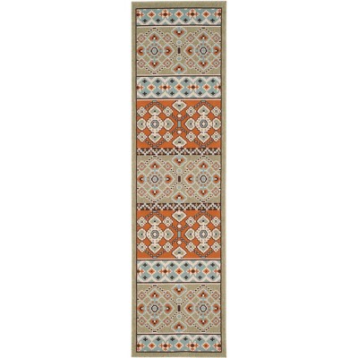 Veranda Ver093 Power Loomed Indoor/outdoor Runner Rug - Green ...