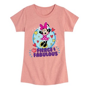 Girls' - Disney - Fierce And Fabulous Fitted Short Sleeve Graphic T-Shirt - 1 of 4