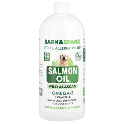 Bark&Spark Salmon Oil, For Dogs & Cats, 32 fl oz (946 ml)