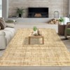 Indoor Modern Abstract Stripe Area Rugs Easy Care Washable Soft Low Pile Non Slip Foldable Lightweight Carpet for Bedroom Living Room - 3 of 4
