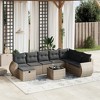 vidaXL Garden Sofa Set Grey Poly Rattan Large Modular Garden Sofa Set - 2 of 4