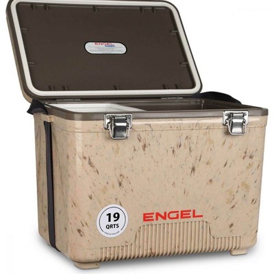 Engel 19-Quart Fishing Rod Holder Cooler and Container, Tan (4