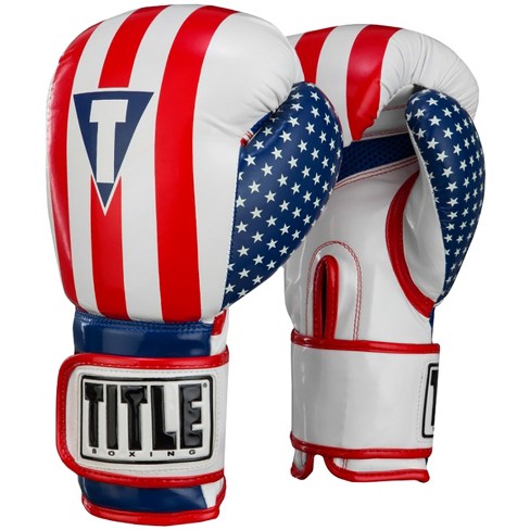 Boxing Gloves Cleto Reyes Hook Loop Closure USA Flag White