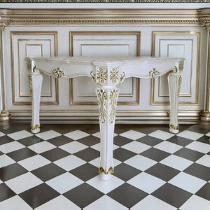 54" Vendome Dining Chair Antique Pearl Finish - Acme Furniture: Elegant Leather Upholstery, Wood Frame - 1 of 4