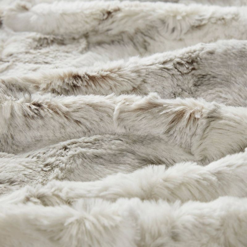 60"x70" Oversized Aina Faux Fur Throw Blanket - Madison Park, 4 of 8