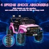 12V Kids Electric Ride-On Truck with Remote, Spring Suspension, LED Lights, Music & Battery Display, Dual 30W Motors - 3 of 4