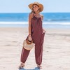 Women's Chic Burgundy Jumpsuit for Effortless Beach Glamour - Cupshe - 4 of 4