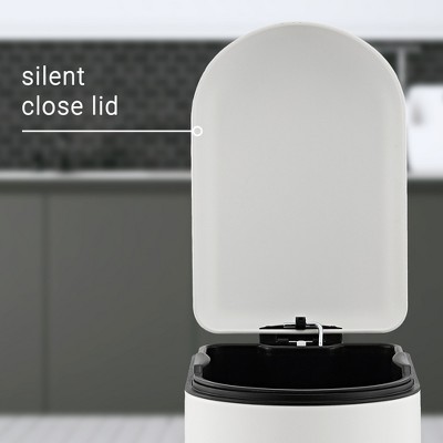 Steel Step On Trash Can - 10.6 Gallons
