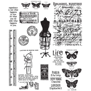 Tim Holtz Cling Stamps 7"X8.5" - 1 of 2