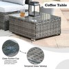 Ovios Venice 8pc Wicker Outdoor Patio Furniture Set Conversation Sofa with a Storage Fire Pit and Cushions - 3 of 4